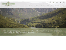 Tablet Screenshot of jorgeordonezselections.com